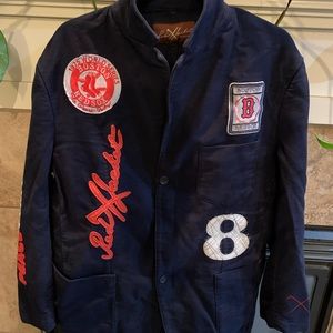 Red X Jacket PikWakWad 1975 World Series Boston Red Sox Peace Party Jacket (XL)